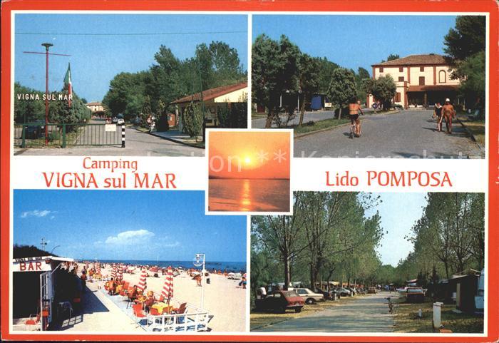 Lido di Pomposa Camping Vigna sul Mar Spiaggia Strand Sonnenuntergang