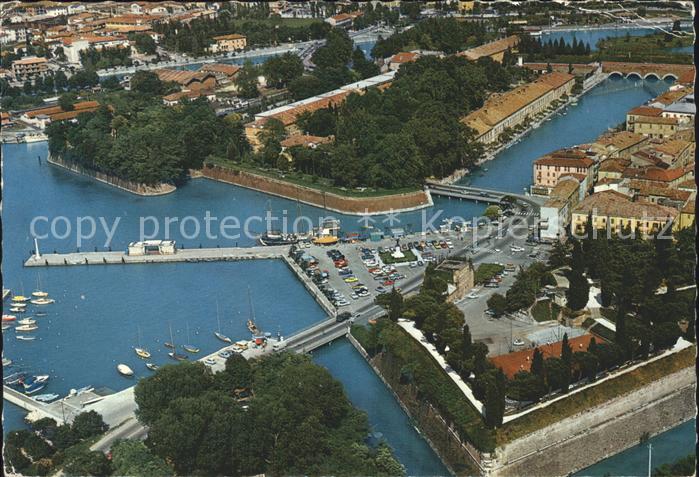 Peschiera del Garda Hafen Gardasee Fliegeraufnahme