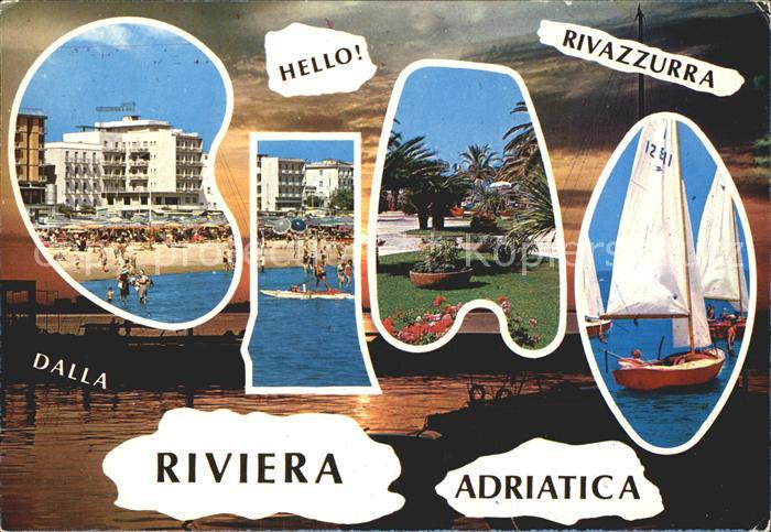 Rivazzurra Strand Park Palmen Segeln