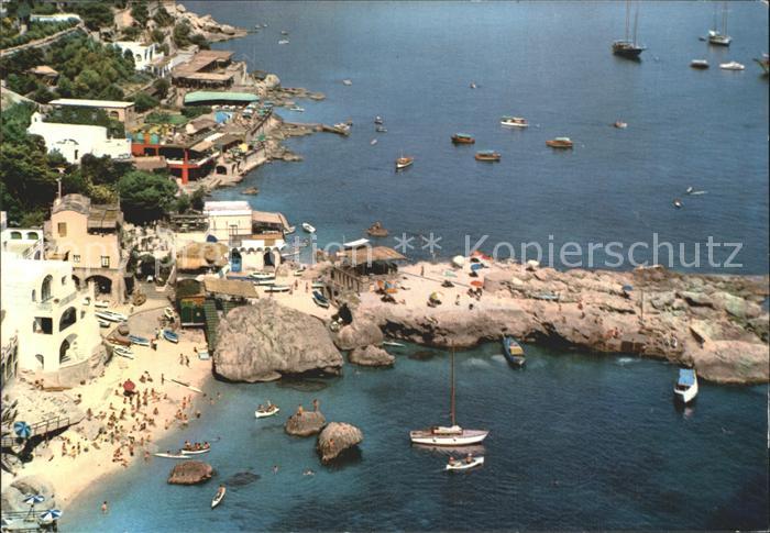 Capri Marina Piccola Strand Fliegeraufnahme