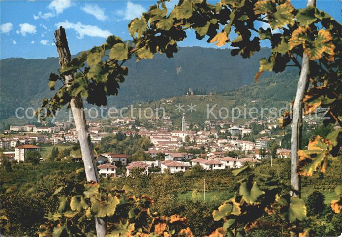 Valdobbiadene Panorama Blick von den Weinbergen