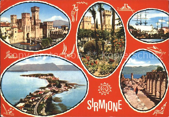 Sirmione Lago di Garda Castello Porto Schloss Hafen Ruinen Gardasee