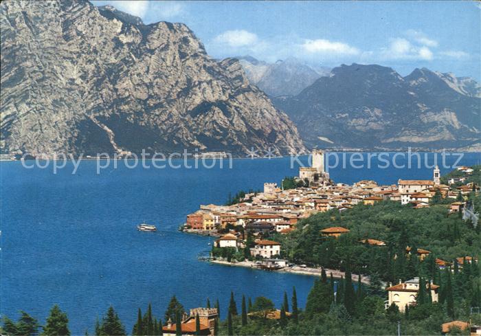 Malcesine Lago di Garda Panorama Gardasee Alpen