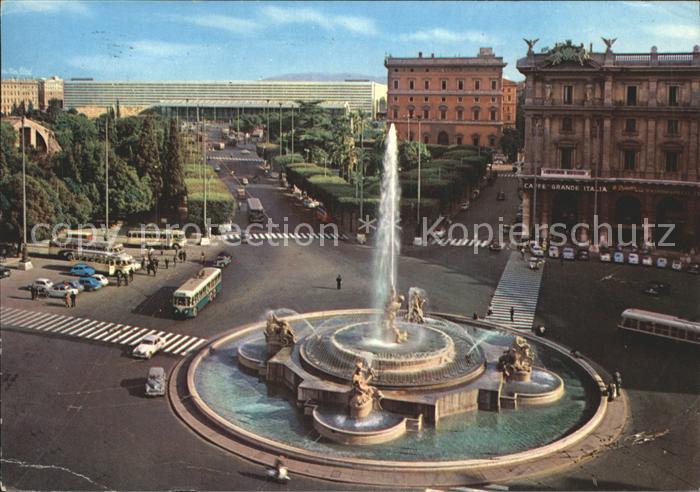 Roma Rom Piazza Esedra Fontana