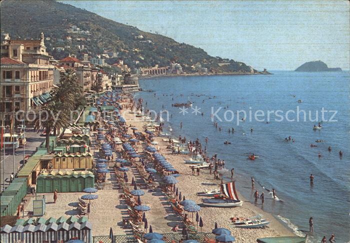 ALAssIO Savona Liguria IT Grand Hotel Spiaggia Strand