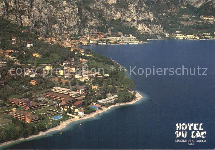 Limone sul Garda Hotel du Lac Gardasee Fliegeraufnahme