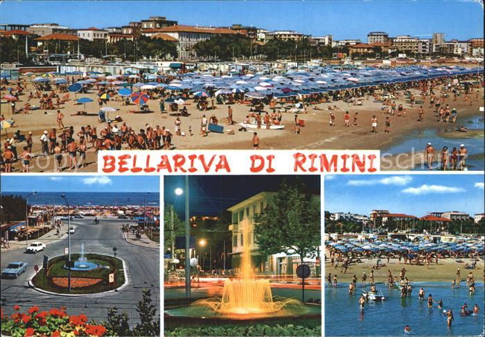 Bellariva di Rimini  Spiaggia Strand Brunnen