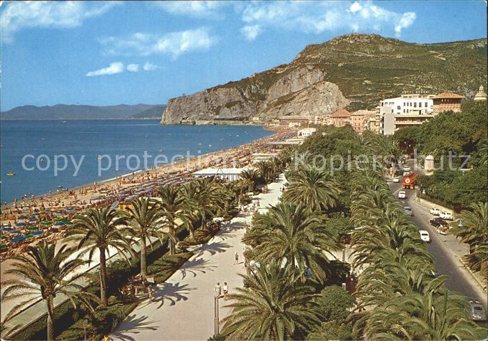 Finale Ligure Passeggiata a mare Spiaggia Riviera delle Palme Uferpromenade Stra