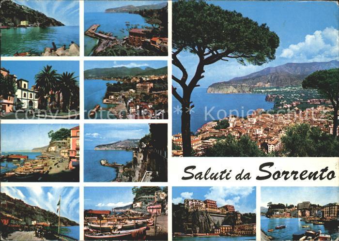 Sorrento Campania Teilansichten Kueste Hafen
