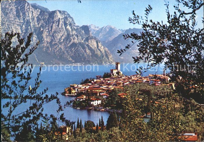 Malcesine Lago di Garda Panorama Gardasee Alpen
