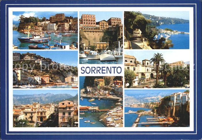 Sorrento Campania Teilansichten Hafen Kueste