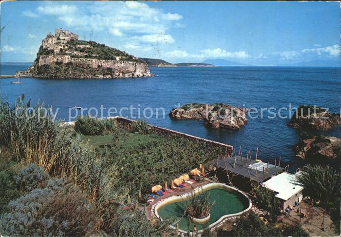 Ischia Ponte Ponte Castello Aragonese Aragonisches Schloss
