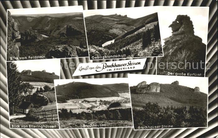 Bruchhausen Ruhr Feldsteinblick Gebirgslandschaft Grosser Kurfuerst Elleringhaus