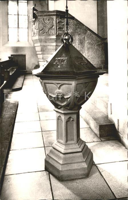 Neuendettelsau Taufstein in der Laurentiuskirche