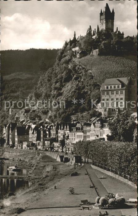 Cochem Mosel Teilansicht mit Burg