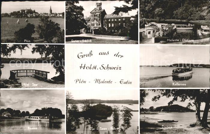 Holsteinische Schweiz Ploen Eutin Schloss Malente Dieksee Uklei See Kellersee Ba