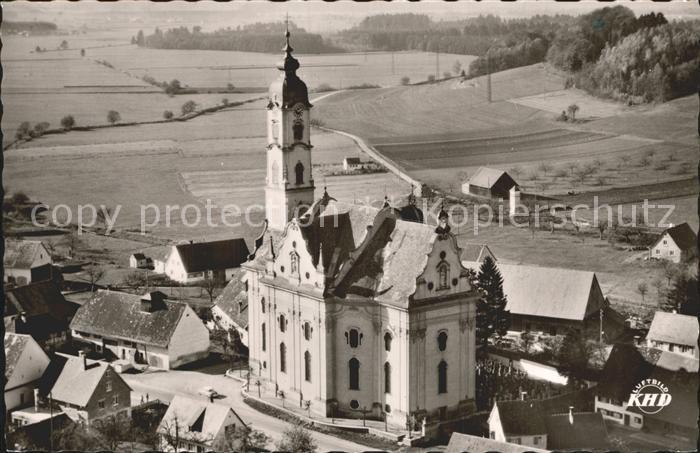 Schussenried Bad Wallfahrtskirche Steinhausen Fliegeraufnahme