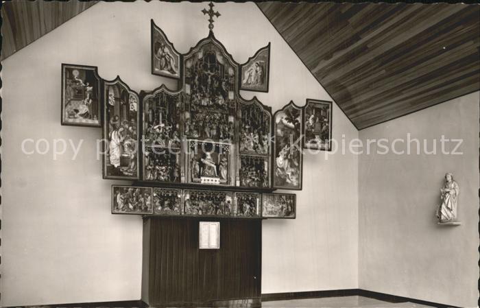 Heimbach Eifel Niederrheinischer Schnitzaltar mit Heimbacher Gnadenbild