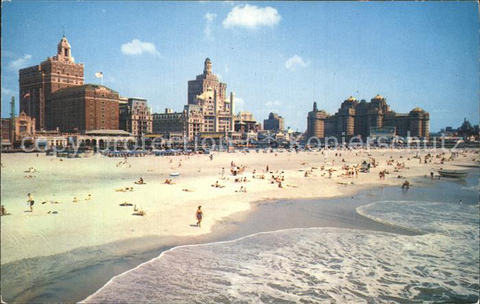 Atlantic City New Jersey The Beach and central skyline