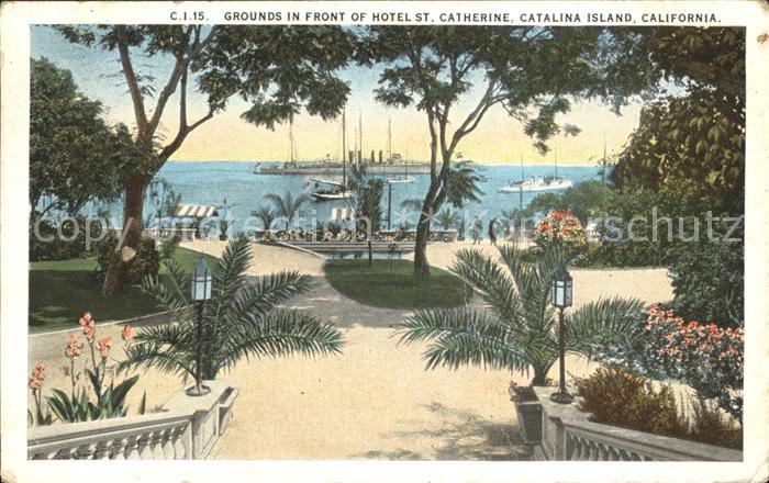 Catalina Island Grounds in front of Hotel St Catherine