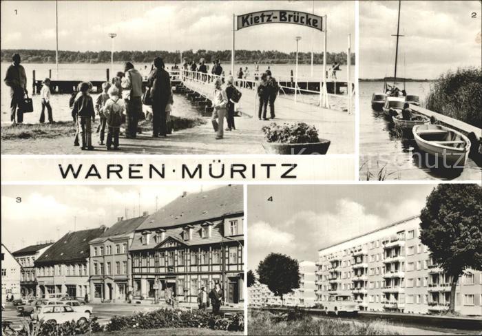 Waren Mueritz Kietz Bruecke Marktplatz Neubauten