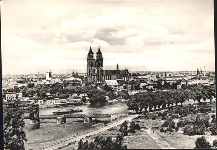 MAGDEBURG  CITY Stadtblick mit Dom