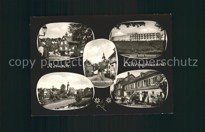 Luettringhausen Richthofenstr Klinik Tannenhof Adolf Clarenbach Str und Haus Kir