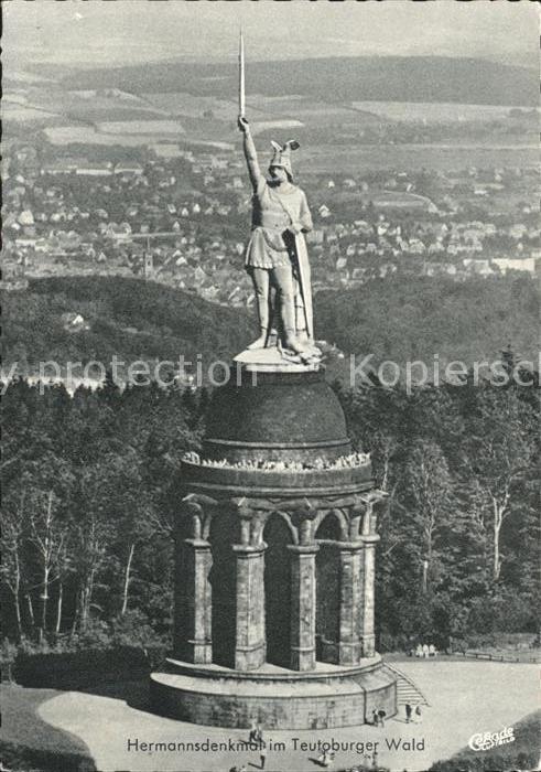 Teutoburgerwald Hermannsdenkmal Fliegeraufnahme