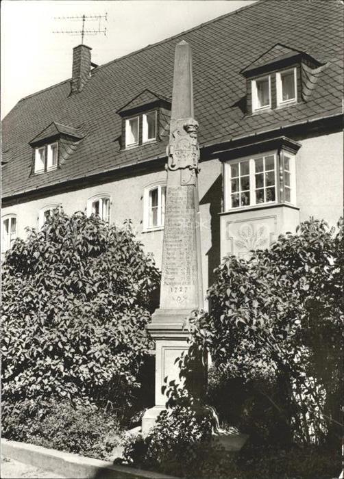 Marienberg Erzgebirge Postmeilensaeule von 1927