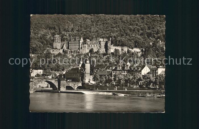 Heidelberg Neckar Schloss und alte Bruecke