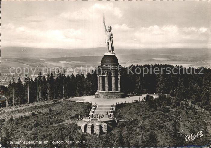 Teutoburgerwald Hermannsdenkmal Fliegeraufnahme