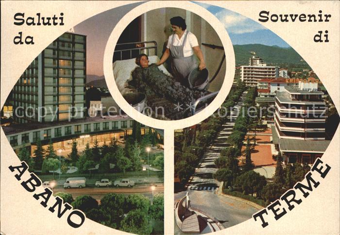 Abano Terme Notturno Panorama verso i colli Sallo azione del lungo