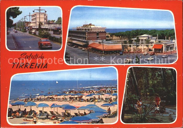 Tirrenia Strassen und Strandpartie Park