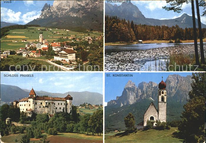 Voels Schlern Suedtirol Total Voelserweiher Schloss Prosels St Konstantin