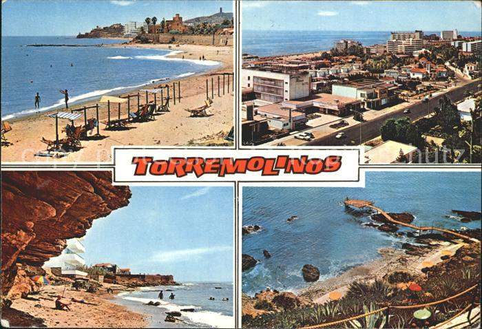 Torremolinos Strand Kueste Seebruecke