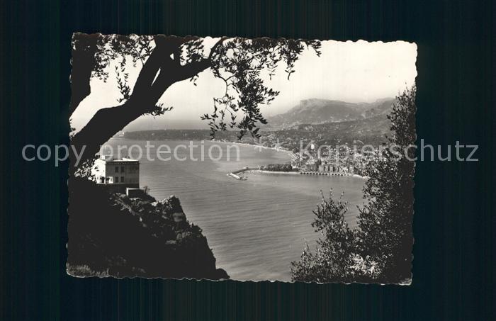 Menton Alpes Maritimes La Cote d Azur Vue generale prise d'Italie
