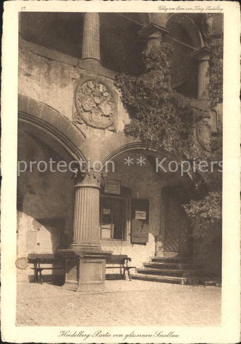 Heidelberg Neckar Partie vom glaesernen Saalbau