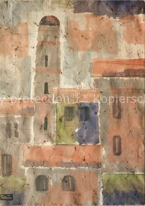 Fiesole Haeuserfront Kuenstlerkarte