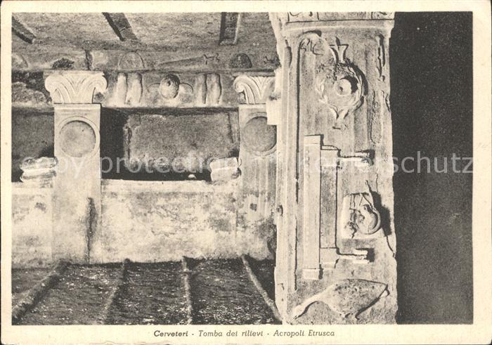 Cerveteri Tomba dei rilievi Acropoli Etrusca