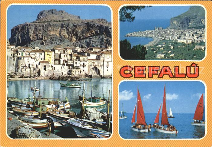 Cefalu Hafenpartie Total Segelboote