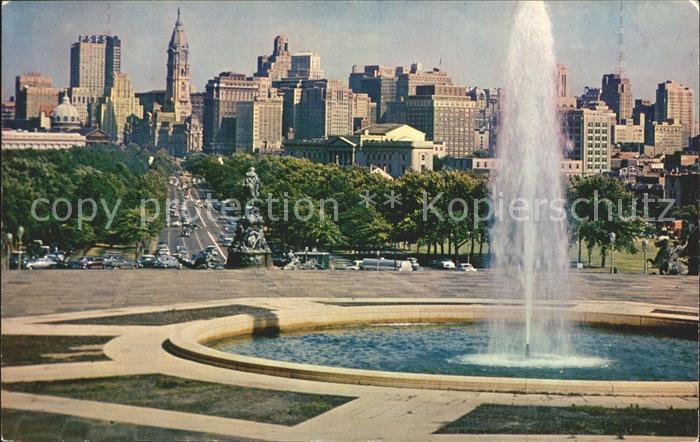 Philadelphia Pennsylvania Benjamin Franklin Parkway Fontaene