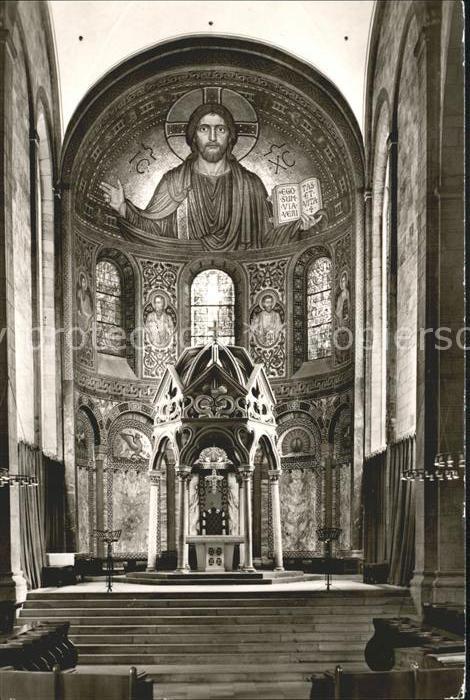 Maria Laach Glees Abteikirche Ostchor mit Hochaltar