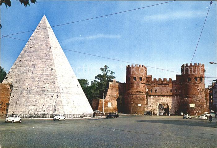 Roma Rom Piramide di Caio Cestio e Porta S Paolo