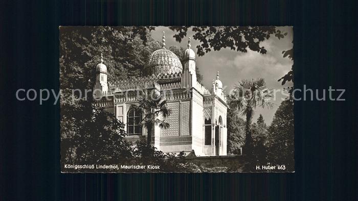 Ettal Koenigsschloss Linderhof Maurischer Kiosk Huber Karte Nr 663