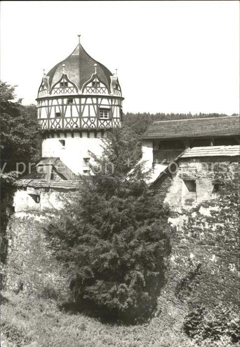 Burgk Saale-Orla-Kreis Staatliches Museum Schloss Roter Turm Wallgraben