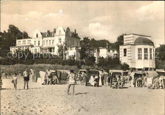 Bansin Ostseebad FDGB Erholungsheim Josef Orlopp Strand