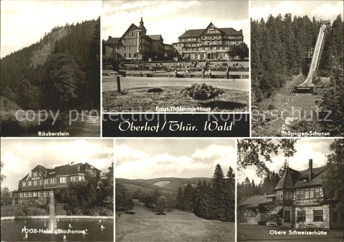 Oberhof Thueringen Raeuberstein Ernst Thaelmann Haus Schanze Skispringen Schweiz