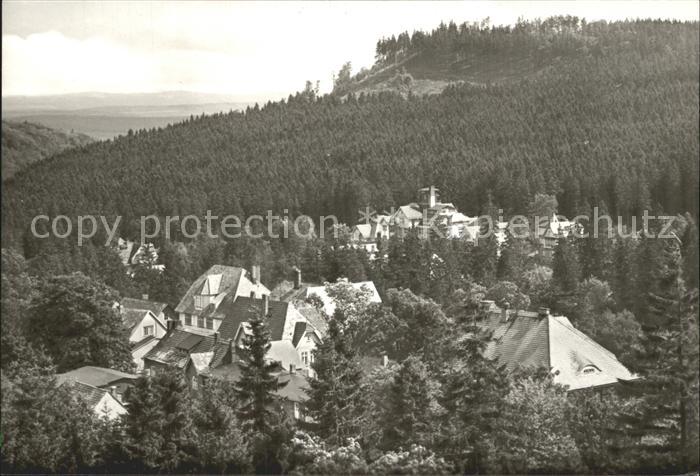 Schierke Harz Ortsansicht mit FDGB Erholungsheim Hermann Duncker