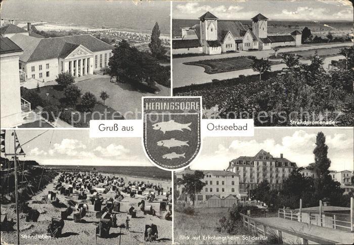 Heringsdorf Ostseebad Usedom Kulturhaus Strandpromenade Erholungsheim Solidarita