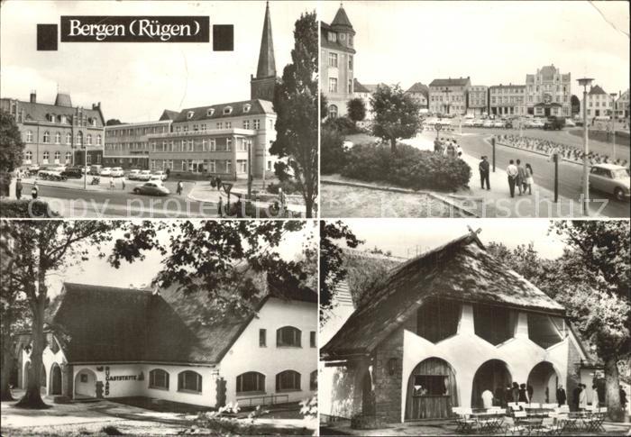 Bergen Ruegen Ortsansichten Platz Gaststaette Restaurant